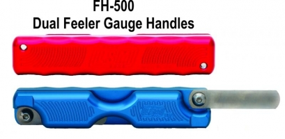 LSM Racing Products FH-500BL Dual Feeler Gauge Handle, for Valve Lash Adjustment - Blue 5” length