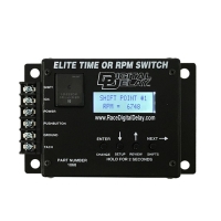 Biondo # 1068 Digital Delay Elite Time or RPM Switch designed for racers, who, want to shift by Time, RPM, or a combination of t